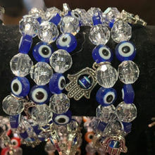 Load image into Gallery viewer, Evil Eye Bracelet W/ Hamsa Hand