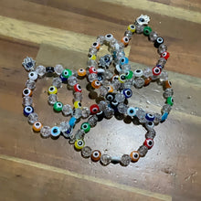 Load image into Gallery viewer, Evil Eye Bracelet W/ Hamsa Hand