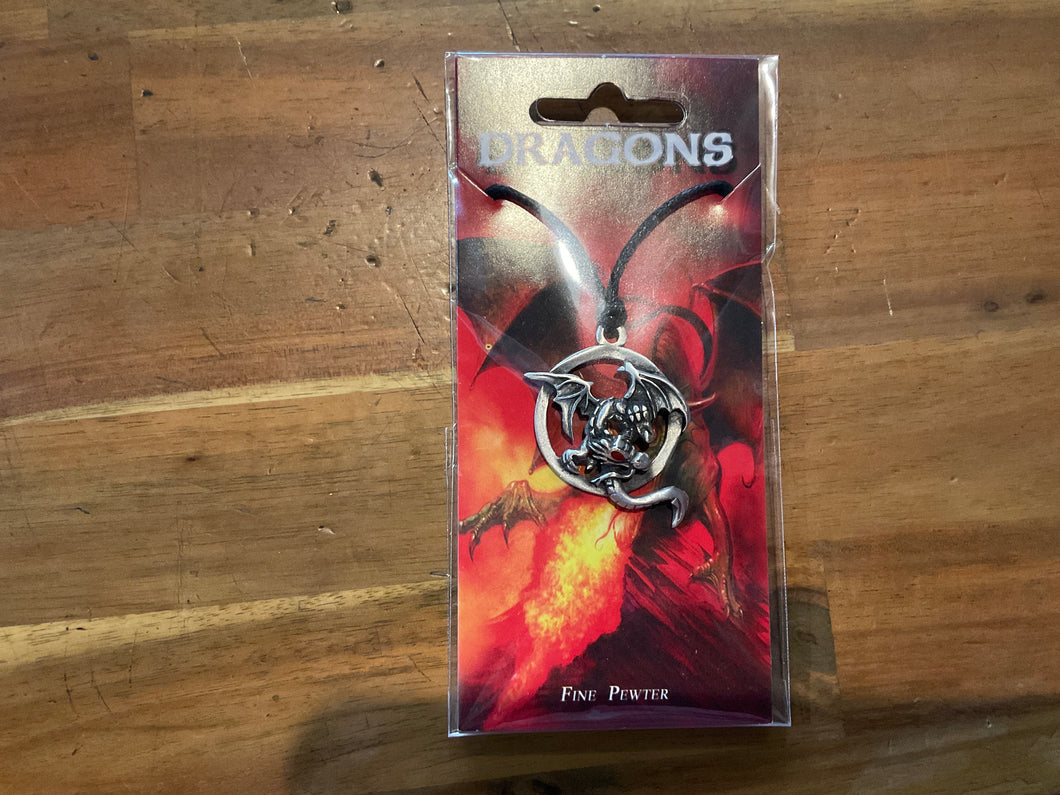 Dragon Pewter Necklace