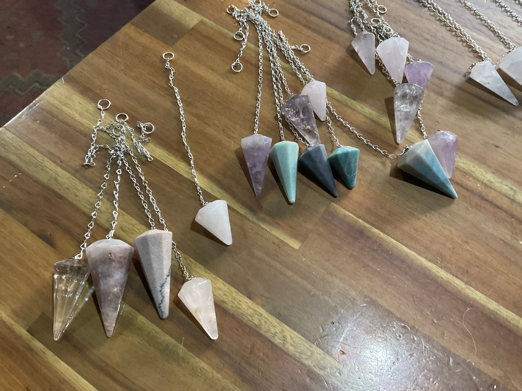 8 side pendulum- mixed stone