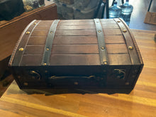 Load image into Gallery viewer, Antique Wooden Travel Suitcase Storage Box Rosewood Color abx 03
