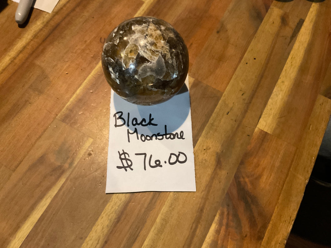 Black Moonstone Sphere