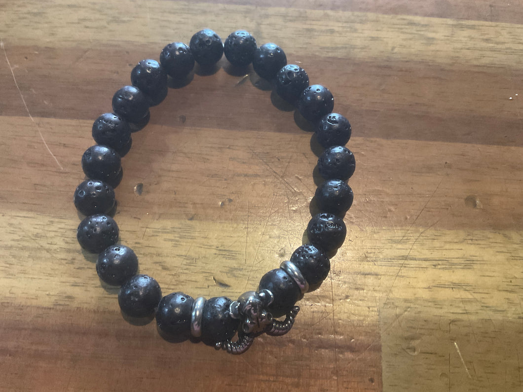 Lucifer Lava Bead Bracelet