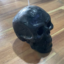 Load image into Gallery viewer, 3” skull candle - black
