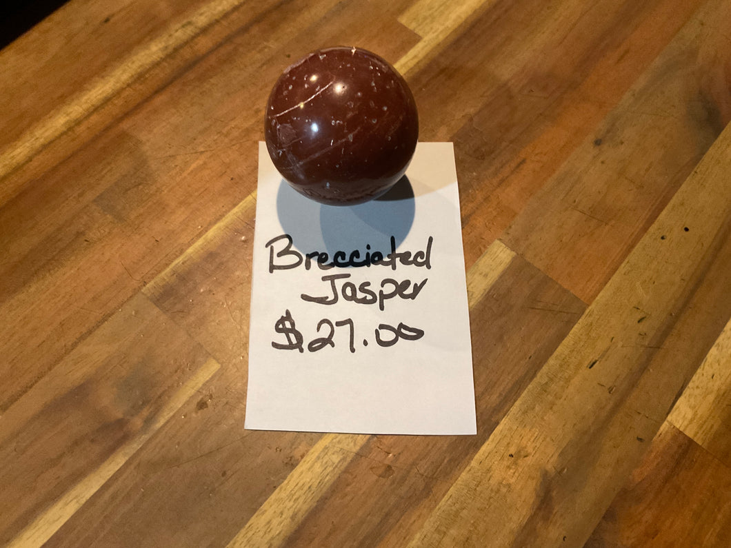 Breccated Jasper Sphere
