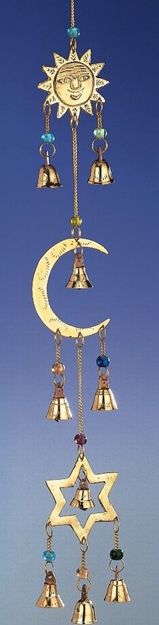 Sun Moon and Star Wind Chime