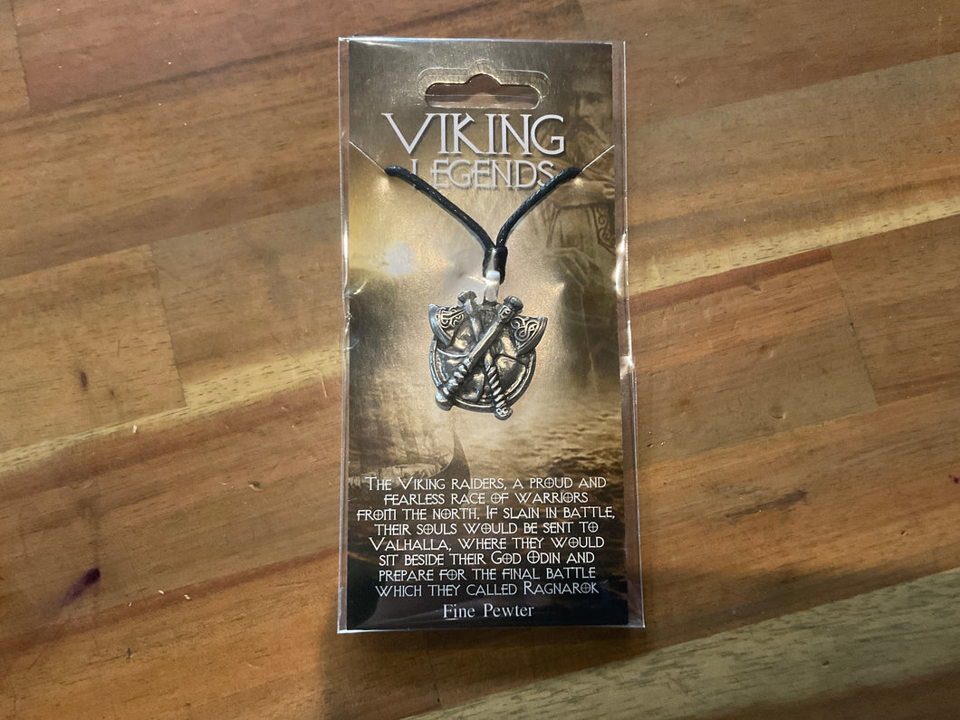Viking Double Axe Necklace pwp971