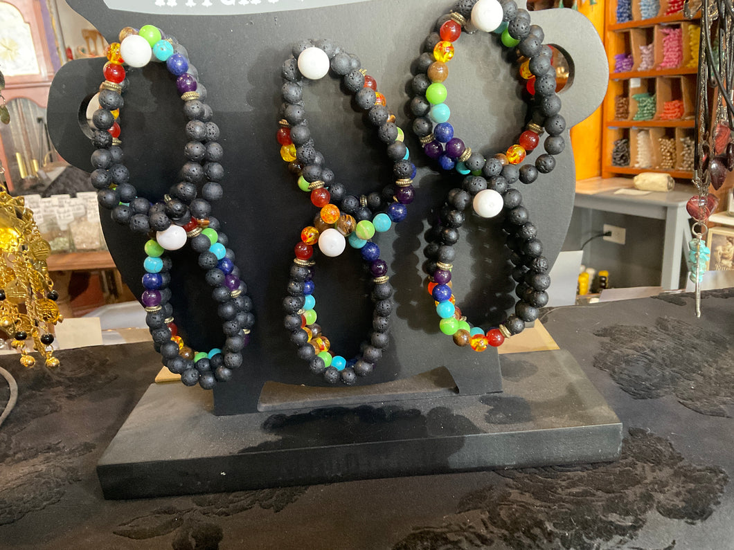 7 Chakra stone bracelet