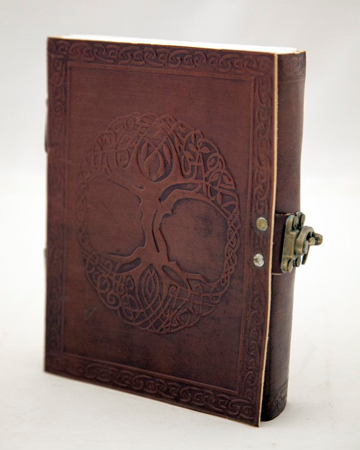 Celtic Tree Leather Journal w/ Latch