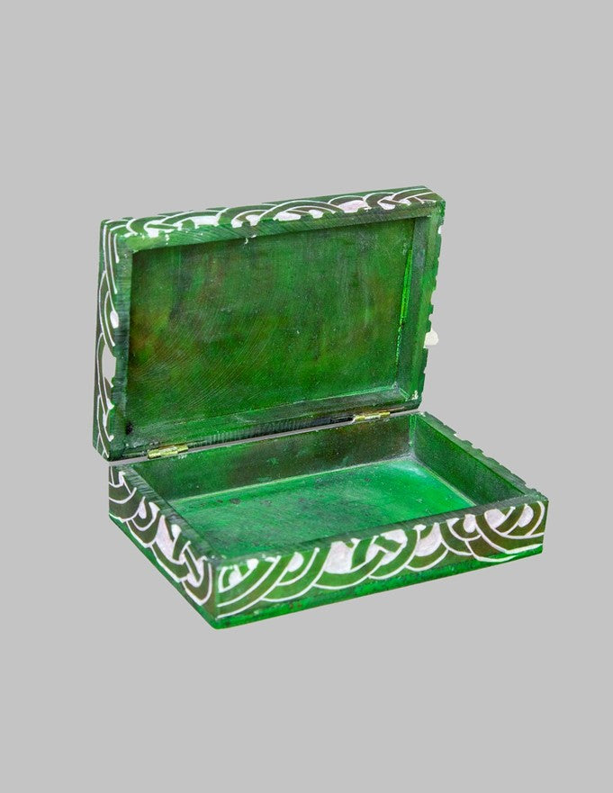 Celtic Carved Soapstone Box