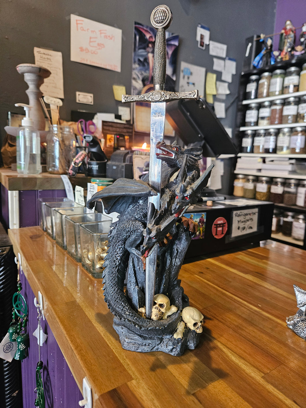 Dragon - Bone Dragon w/ War Dagger Athame