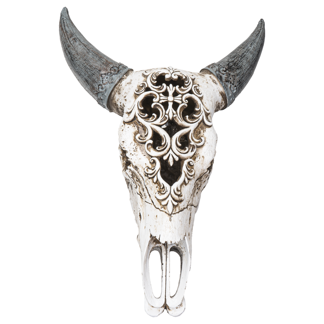 Carved Bison Skull Replica