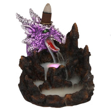 Load image into Gallery viewer, Purple Dragon Backflow Incense Burner W/ Light
