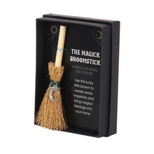Load image into Gallery viewer, Crescent Moon Mini Magick Broomstick
