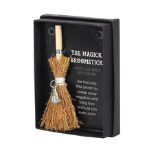 Load image into Gallery viewer, Witch Hat Mini Magick Broomstick
