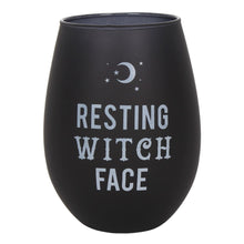Load image into Gallery viewer, Resting Witch Face Stemless Wine Glass
