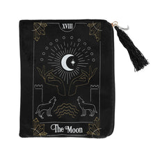Load image into Gallery viewer, The Moon Tarot Card Zippered Bag
