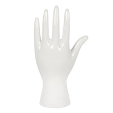 Load image into Gallery viewer, White Ceramic Palmistry Hand Ornament
