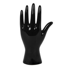 Load image into Gallery viewer, Black Ceramic Palmistry Hand Ornament
