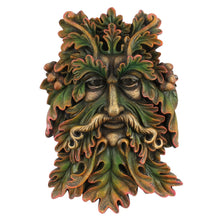 Load image into Gallery viewer, Green Man Face Plaque
