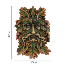 Load image into Gallery viewer, Green Man Face Plaque
