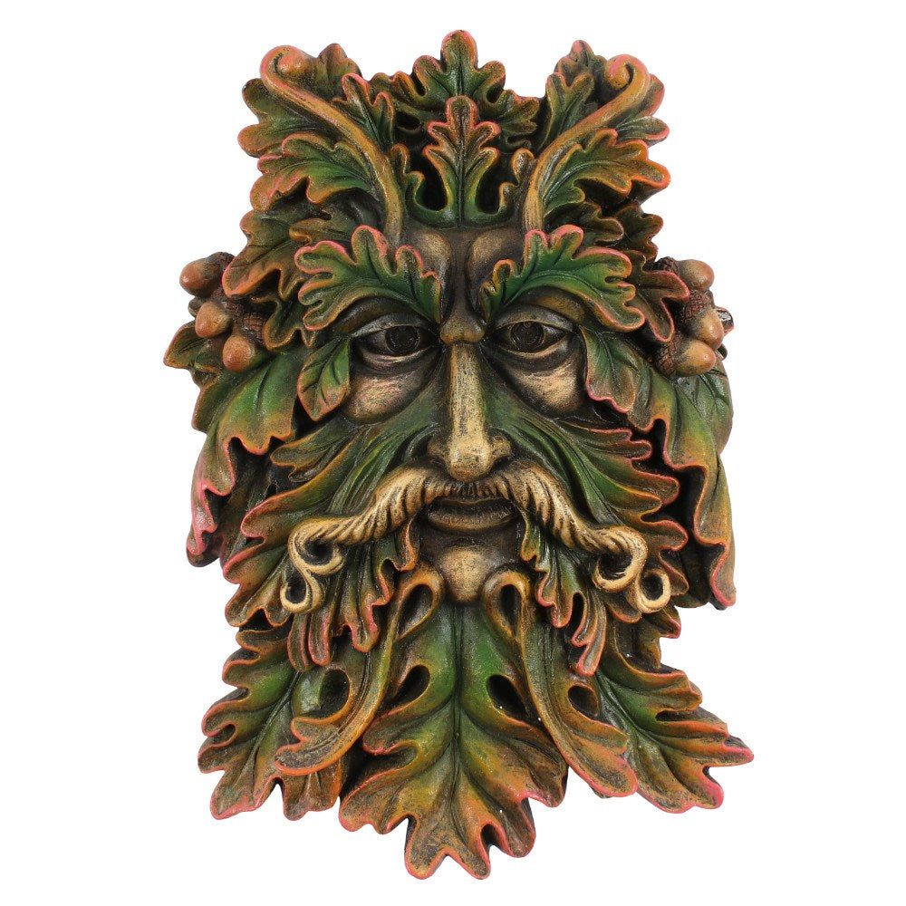 Green Man Face Plaque