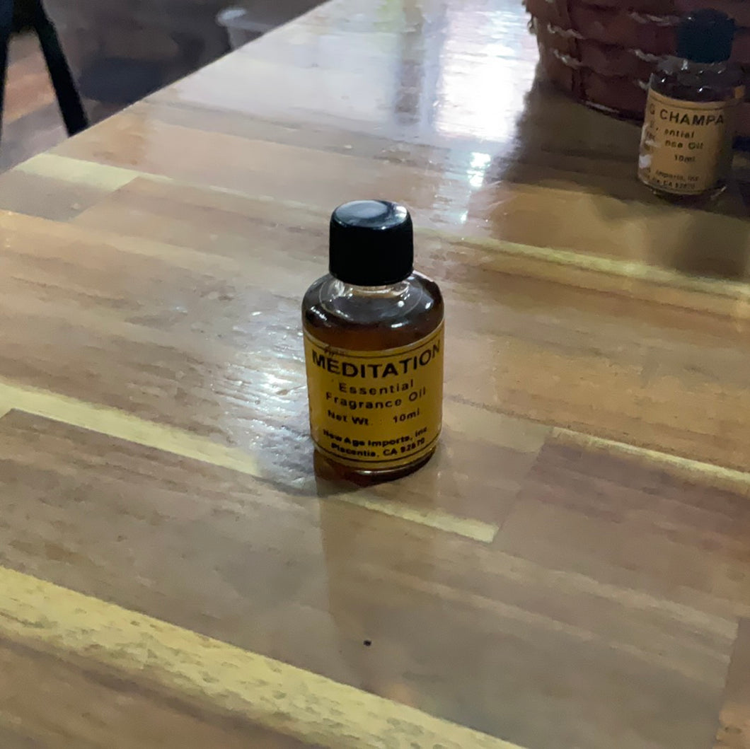 Meditation Oil Gold Bottle